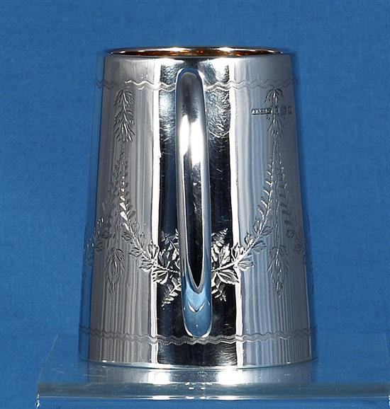 A George V silver christening mug, by Asprey & Co Ltd, Height 90mm Weight 3.8oz/120grms